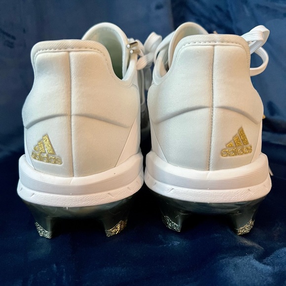 *SOLD* ADIZERO AFTERBURNER 7 GOLD BASEBALL CLEATS - Picture 4 of 9